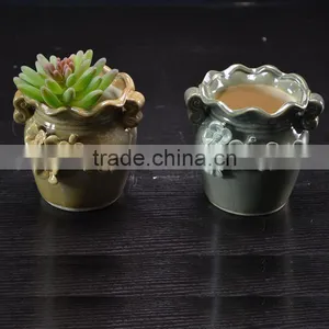 Factory Ceramic Handmade Flower Pot for Garden Plant Decoration thumbnail-1