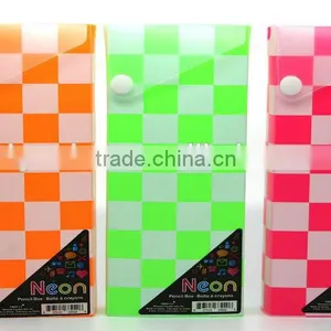 Sliding Drawer PP Pencil Box With Button , PP Pencil Box , Fashion Stationary Pencil Cases thumbnail-2