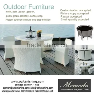 9112 New Blue Cushion Luxury Design Outdoor Patio and Garden PE Rattan/wicker Dining Set thumbnail-1