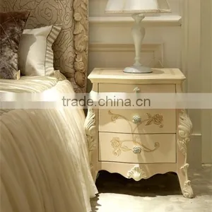 French Style Classic Design Kids Princess Wooden Carved Bed Design in Ivory Color - BF07-70354 thumbnail-5