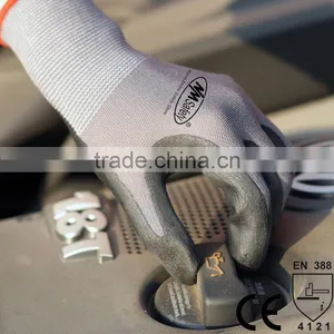 NMSAFETY 15 Guage Black Foam Nitrile Coated Car Assembly Work Gloves Glove thumbnail-1