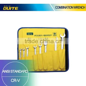 8 Pcs ANSI CR-V Combination Wrench Set ,8 Pcs Metric Combination Wrench Set,8 Pcs Anti-rust Combination Wrench Set thumbnail-1