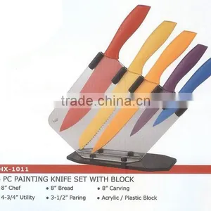 6pcs Painting Knife Set With Block thumbnail-1