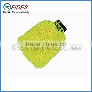 Logo Embroider Plush Chenille Microfiber Car Dust Wash Mitt thumbnail-1