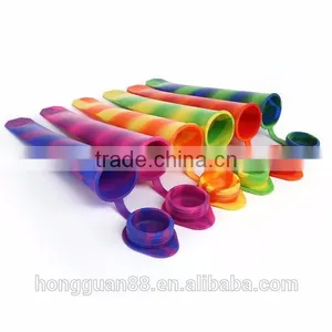 LFGB Approved BPA Free Silicone Popsicle Molds, Silicone Ice Pop Molds thumbnail-1