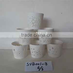 Hollow Ceramic Flower Pot thumbnail-4