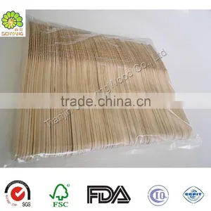 Hot Selling Eco-friendly Birch Wood Forks Knife Spoon thumbnail-2