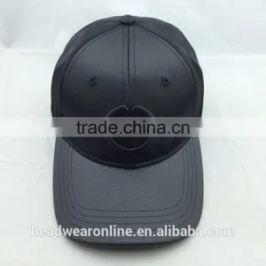 Custom Fashion Leather Baseball Cap With 3d Embroidery thumbnail-2