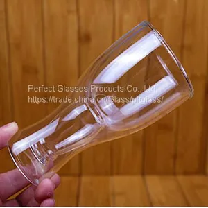 Handmade Glass Mug Customized Double Wall Beer Mugs thumbnail-2