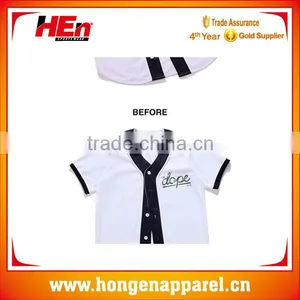 High Quality Sublimation Printing Custom Embroidered Baseball Jersey thumbnail-1
