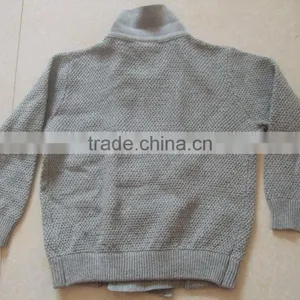 High Quality Unisex Children Double Row Pearl Beaded Buttons Autumn Cardigan Sweater (BKNB5273) thumbnail-5