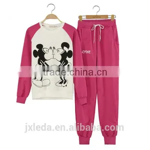 Cute Cartoon Mickey Loose Casual Sweatshirt Hoodies Suit thumbnail-1