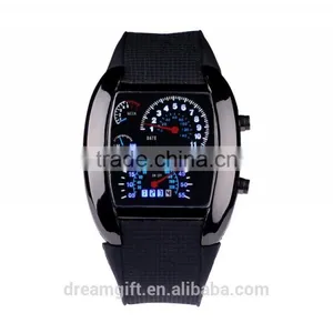Stock Wholesale 2015 LED Digital Watches Men's Aviation Sector Dashboard Watches Watches Fashion for Men Women Watch thumbnail-1