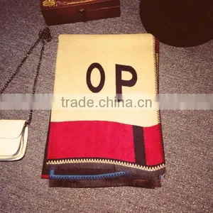 UK Wind 2017 Spring Girl Scarf International Catwalk Model Style Letters Imitated Cashmere Material Female Tippet thumbnail-4