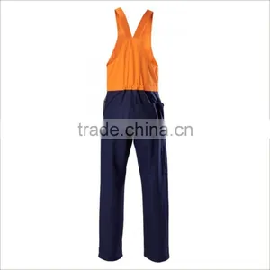 Custom Cotton And Nylon Workwear Blue Patchwork Work Overall thumbnail-2