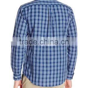 Formal Plaid Check Shirt Men Design Made in China thumbnail-4