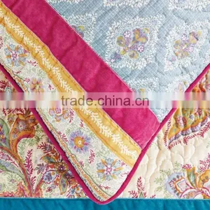 Elegant Pink, Yellow, Green and Blue Coloue Quilt Cover thumbnail-2