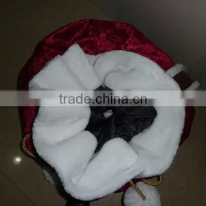 Red/Green Santa Reindeer Felt Christmas Gift Bag thumbnail-6