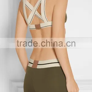 High Quality Customed Ladies Sexy Crop Workout Yoga Top thumbnail-4