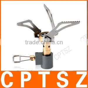 45g Super Lightweight Mini Pocket Outdoor Cooking Burner Folding Camping Gas Stove 3000W thumbnail-1