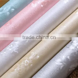 Modern Bedroom Warm PVC Flower Design Waterproof Wall Background Decoration Paper thumbnail-1