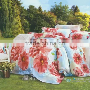 Manufactural Wholesale Colorful Cotton Flower Pattern Bedding Set thumbnail-2