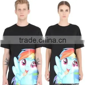 Custom Unisex Rubber Printed Black T-Shirts,100 Cotton O Neck T-Shirts for Men and Women thumbnail-2
