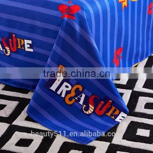 100% Polyester Satin Silk Bedding Sets Cheap Bed Sheet BS264 thumbnail-5