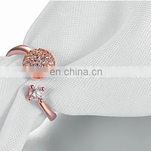 Rose Gold Plated Brass Crystal CZ Stone Ring for Women , Best Wedding Gift,Love Ring thumbnail-2