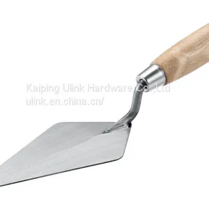 Carbon Steel Bricklaying Trowel With Wood Handle thumbnail-1