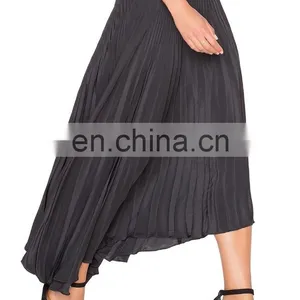 Hot Sale Pleated Flare Women Skirt thumbnail-3