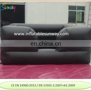 Black Inflatable Pool With Flat Base thumbnail-1