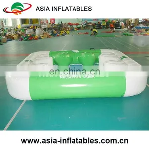 6 Person Inflatable Water Floating Island, Tropical Tahiti Floating Island For Adults Entertainment thumbnail-2