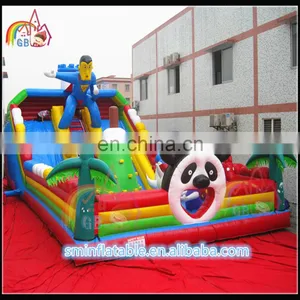 Inflatable Desk Combination Inflatable Slide Combination Jump Bed Inflatable Bouncer thumbnail-3