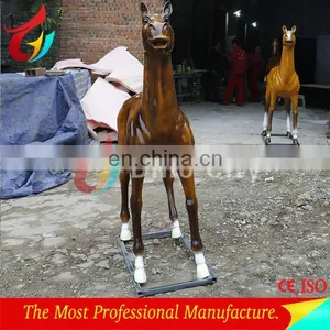 High Emulational Fiberglass Real Size Horse thumbnail-4