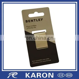 Personalized Stainless Steel Money Clip With Hanger thumbnail-1