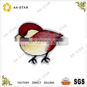 Sparrow Design Bird Embroidered Patches for Clothing thumbnail-1