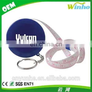 Round Retractable Tape Measure With Key Chain thumbnail-1