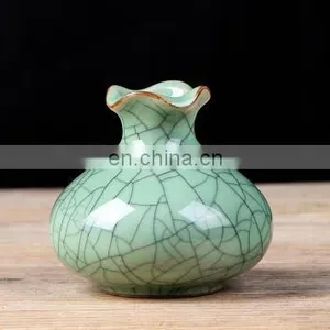 Green Decorative Mini Ceramic Vase Porcelain Ware thumbnail-2