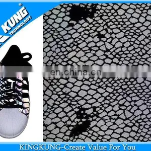 Best Price Abrasion-resistant Imitation Reflect Light Microfiber Shoes Leather thumbnail-1