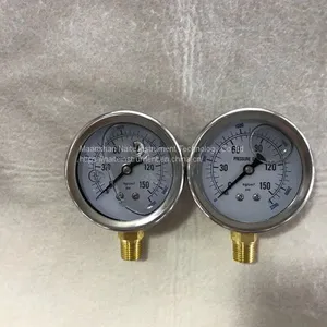 2.5 Inch Face Stainless Steel Glycerin Filled Pressure Gauge thumbnail-5