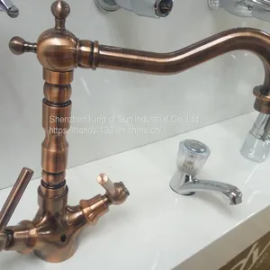 Brass Kitchen Mixer Faucets in Polish Chrome thumbnail-2