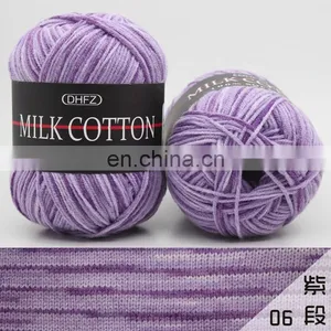 Big Sale High Quality Dyed Milk Cotton Yarn for Knitting Sweater thumbnail-7