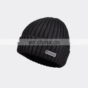Cheap Price Unisex Embroidery Print Logo Winter Knitted Beanie thumbnail-4