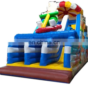 Outdoor Children Amusement Park Steamer Theme Inflatable Bouncy Slides For Sale thumbnail-1