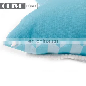 High Quality Modern Home Decor With White Lace Design OEM Eco-Friendly Printed Outdoor Cushion thumbnail-4