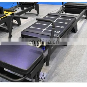 2020 New Arrive Aluminium Pilates Machine Yoga Exercise Body Building Pilates Bed Powerwave Pilates Reformer With Full Track thumbnail-1