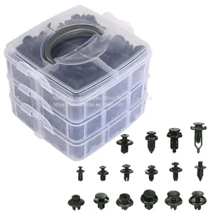 Auto Fastener Clip Mixed Car Body Push Retainer Pin Rivet Bumper Door Trim Panel Retainer Fastener Kit thumbnail-3