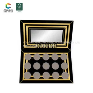 Eyeshadow Cosmetics Empty Eyeshadow Pallete Packaging Paper Boxs Eyeshadow Pallet With Brush thumbnail-5