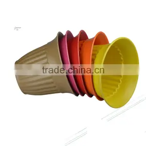 Planters in Assorted Colors Made of Bamboo Fiber thumbnail-1